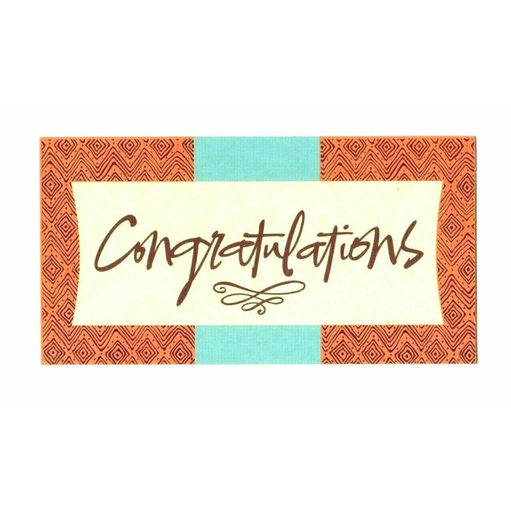 Congratulations Congrats Graduation Day  Grad Wishes Greeting Card Gift Shiny
